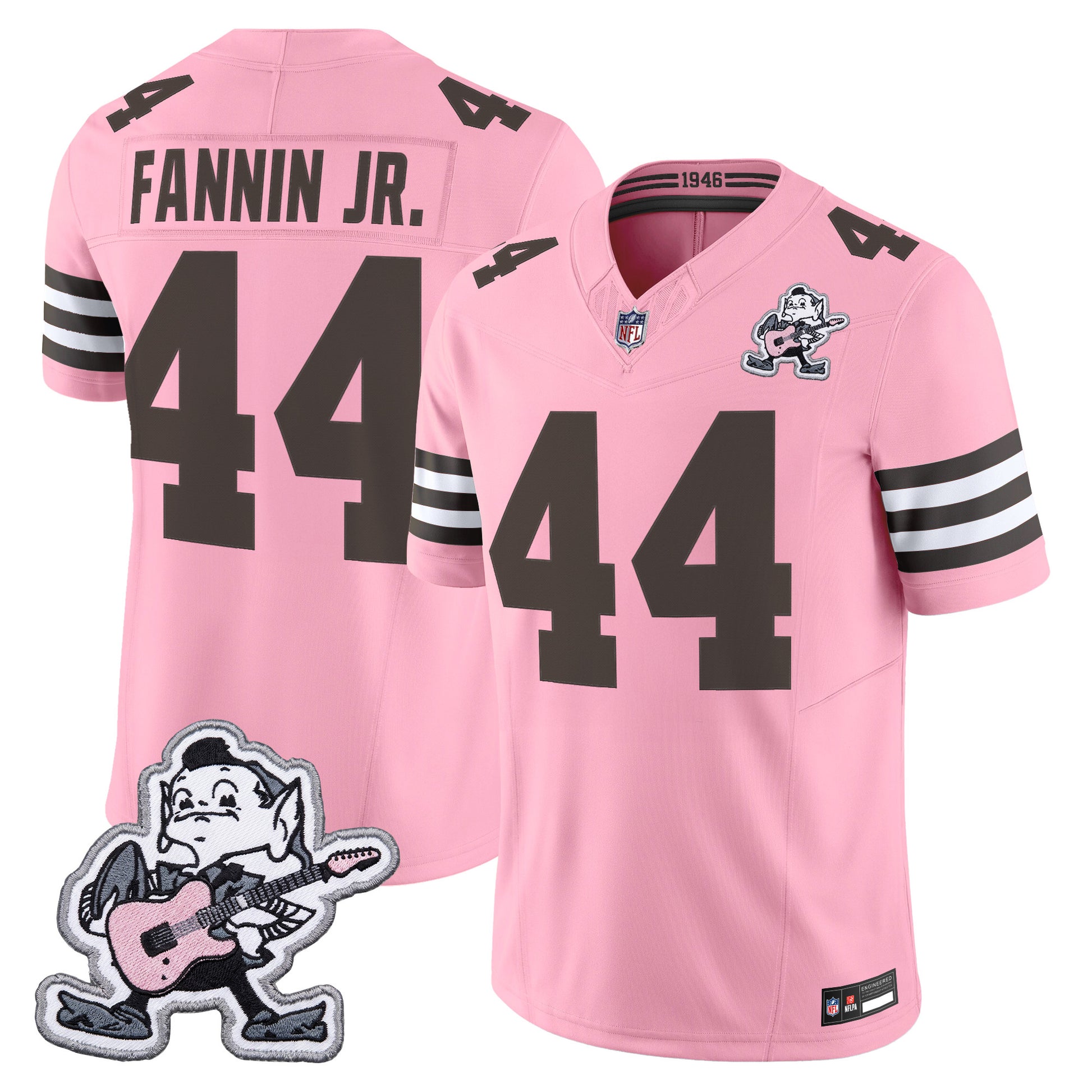Men's Cleveland Browns MGK Patch Vapor Limited Jersey -  Stitched