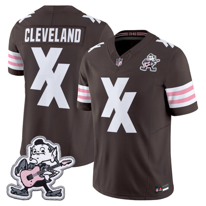 Men's Cleveland Browns MGK Patch Vapor Limited Jersey -  Stitched