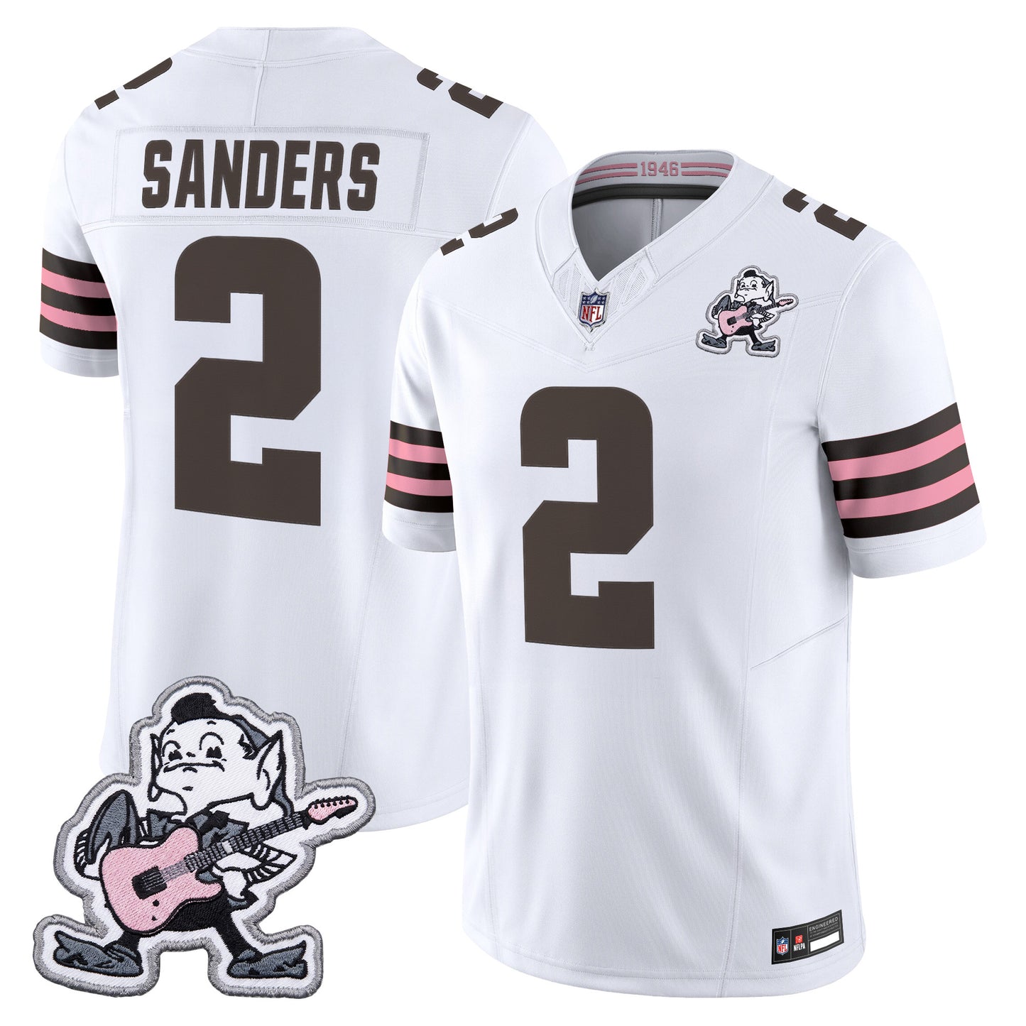 Men's Cleveland Browns MGK Patch Vapor Limited Jersey -  Stitched