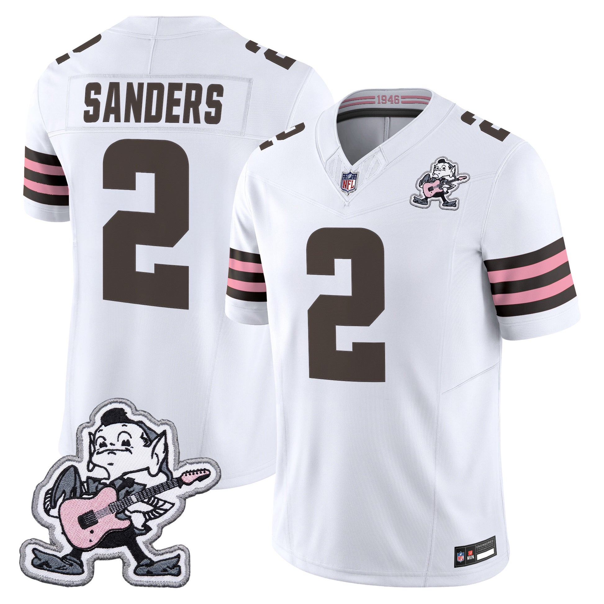 Men's Cleveland Browns MGK Patch Vapor Limited Jersey -  Stitched