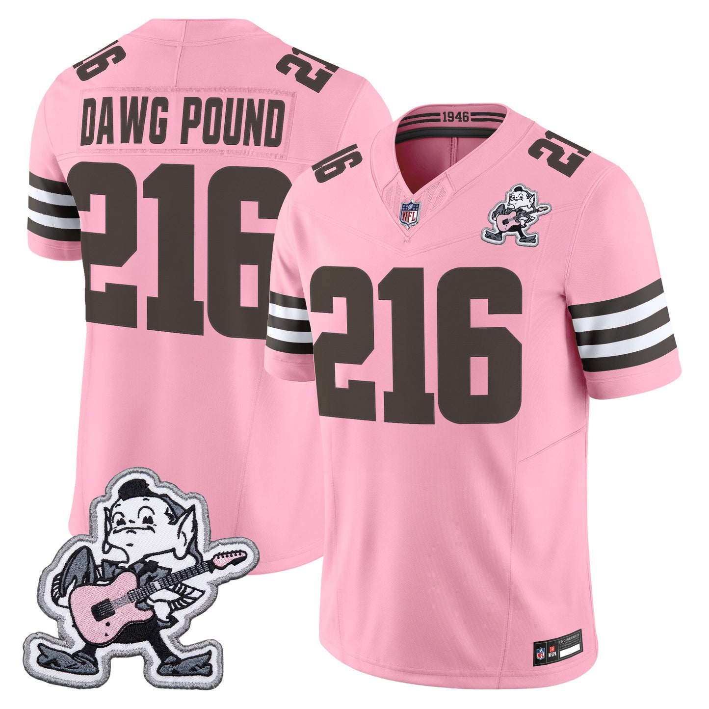 Men's Cleveland Browns MGK Patch Vapor Limited Jersey -  Stitched