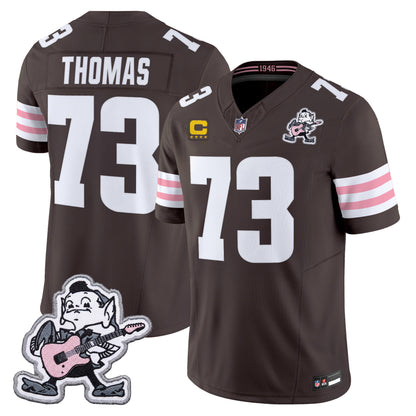 Men's Cleveland Browns MGK Patch Vapor Limited Jersey -  Stitched