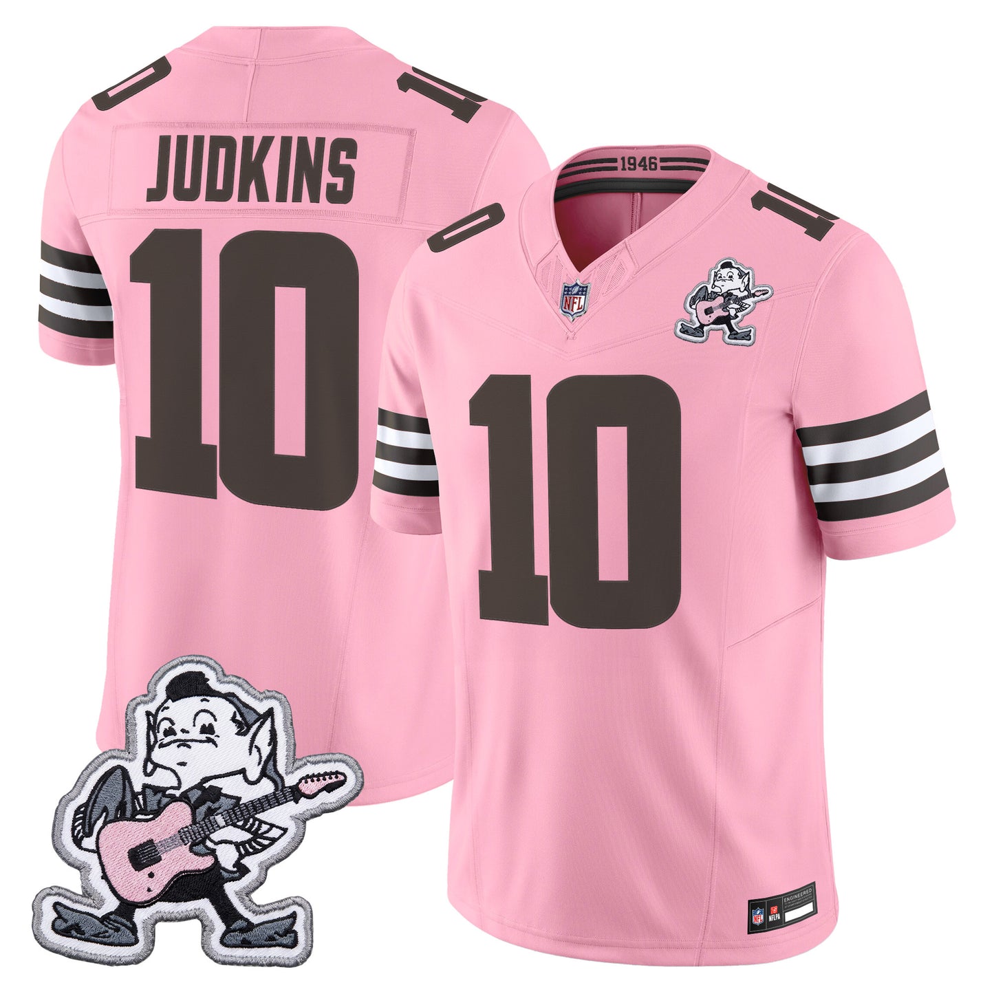 Men's Cleveland Browns MGK Patch Vapor Limited Jersey -  Stitched