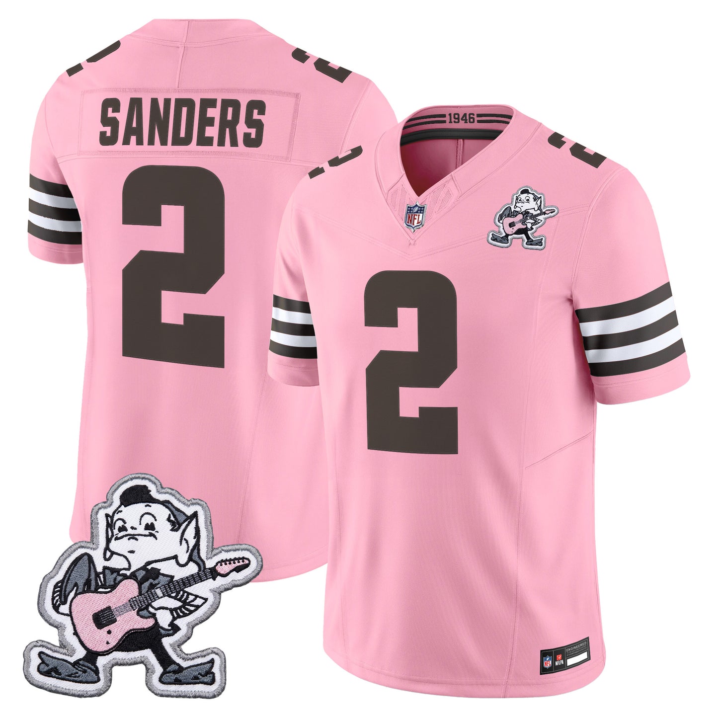 Men's Cleveland Browns MGK Patch Vapor Limited Jersey -  Stitched