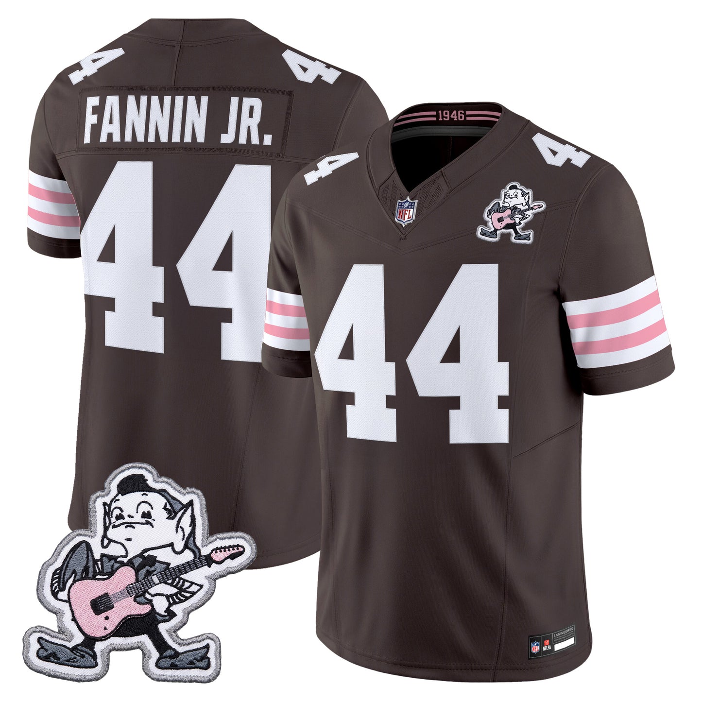 Men's Cleveland Browns MGK Patch Vapor Limited Jersey -  Stitched