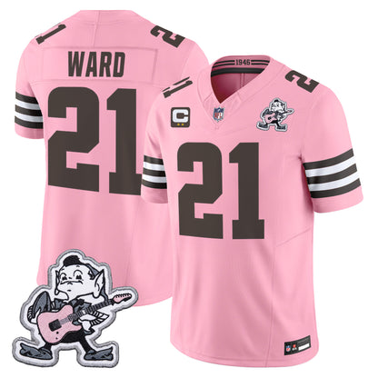 Men's Cleveland Browns MGK Patch Vapor Limited Jersey -  Stitched