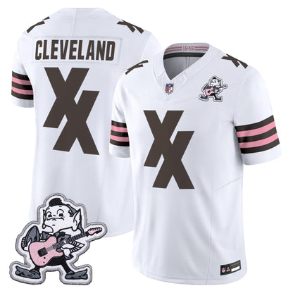 Men's Cleveland Browns MGK Patch Vapor Limited Jersey -  Stitched
