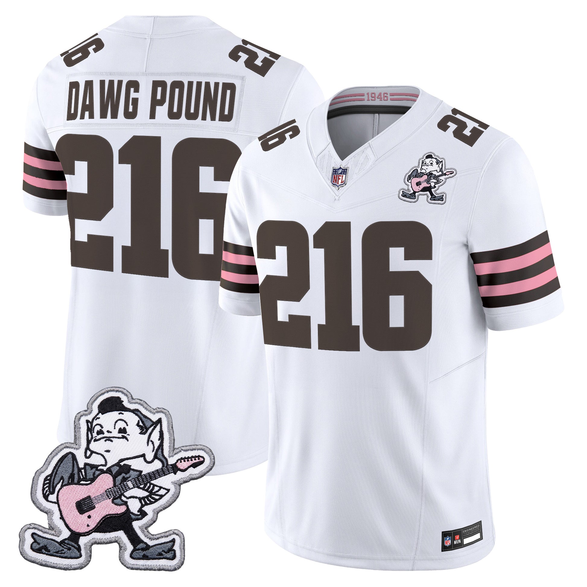 Men's Cleveland Browns MGK Patch Vapor Limited Jersey -  Stitched