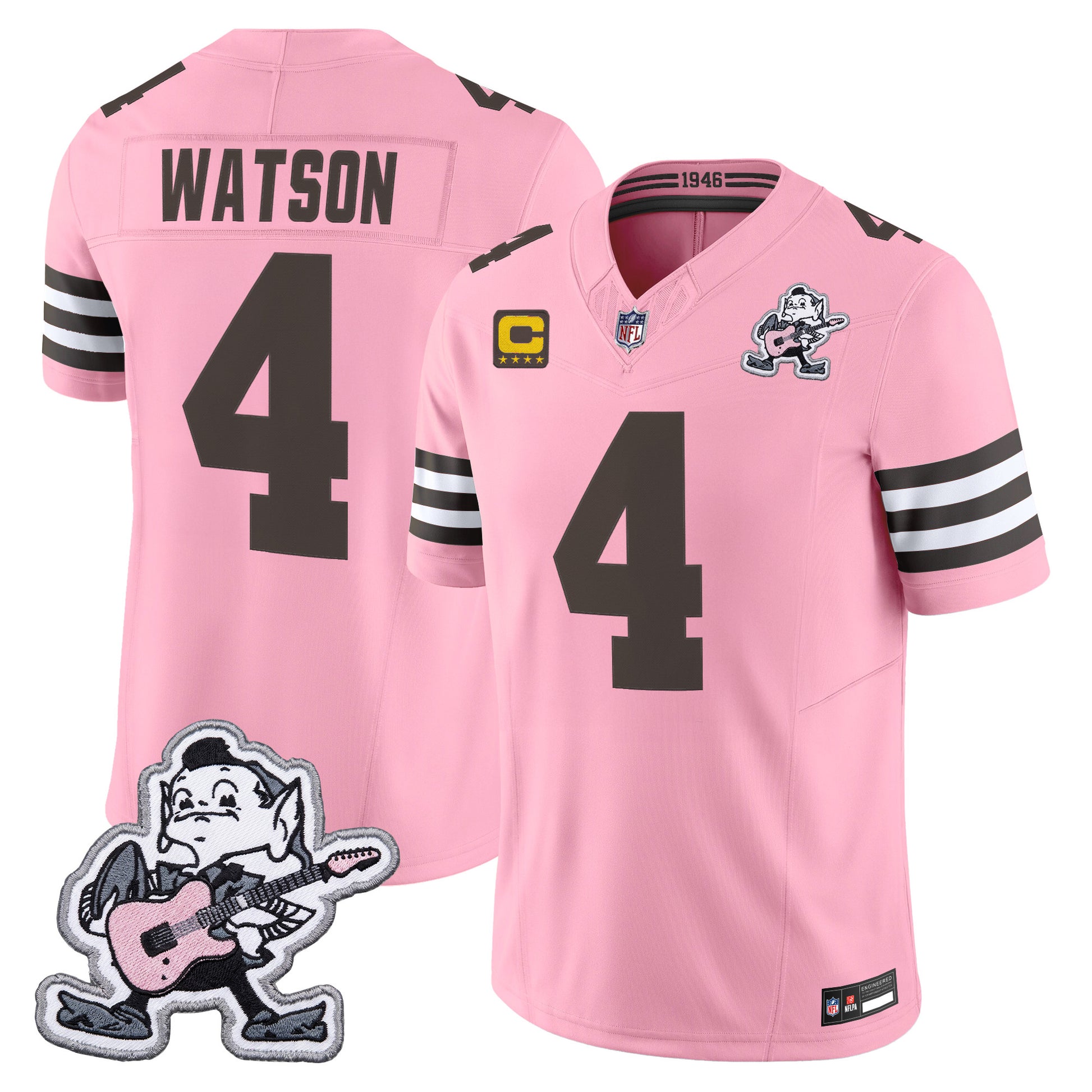 Men's Cleveland Browns MGK Patch Vapor Limited Jersey -  Stitched