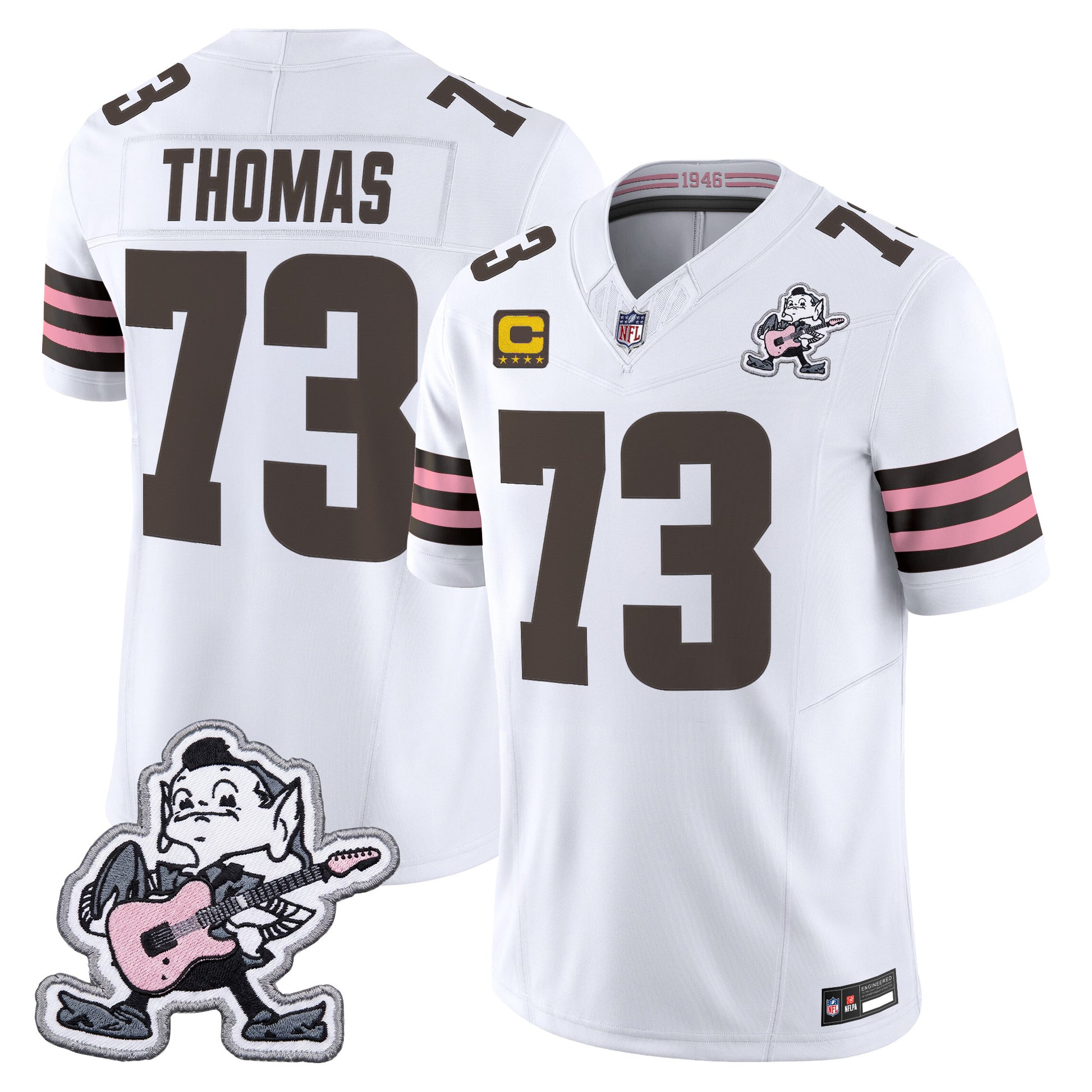 Men's Cleveland Browns MGK Patch Vapor Limited Jersey -  Stitched