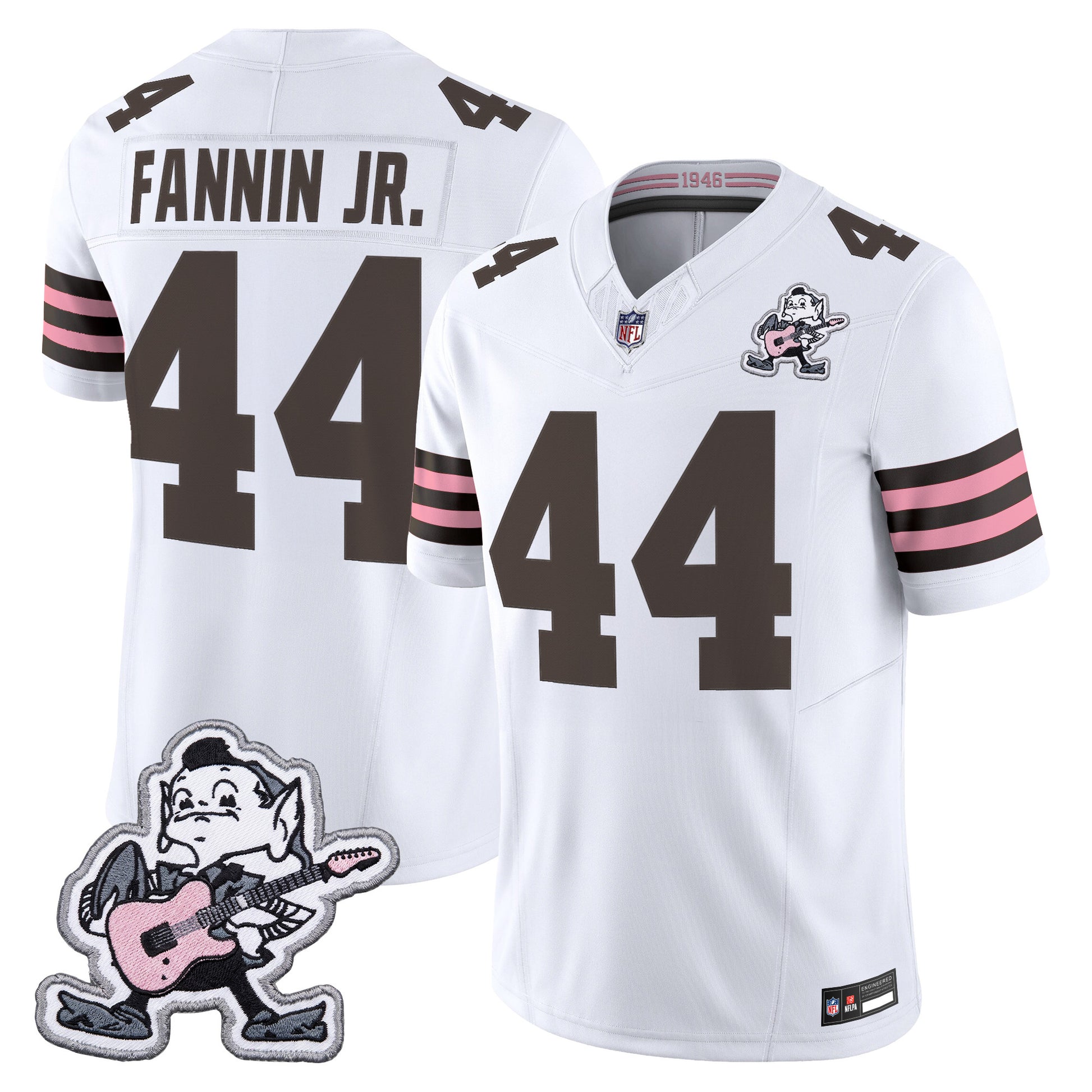 Men's Cleveland Browns MGK Patch Vapor Limited Jersey -  Stitched