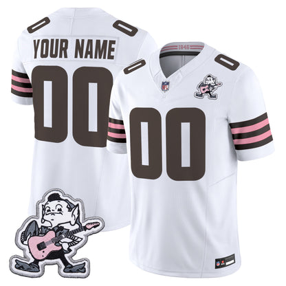 Cleveland Browns MGK Patch Vapor Limited Custom Jersey -  Stitched