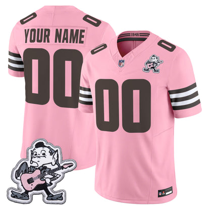 Cleveland Browns MGK Patch Vapor Limited Custom Jersey -  Stitched