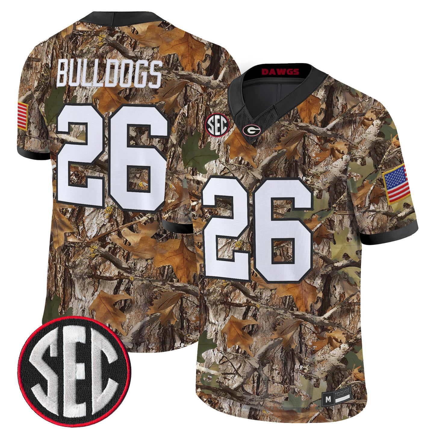 Georgia Bulldogs Camouflage Edition 2026 Vapor Limited Jersey -  Stitched