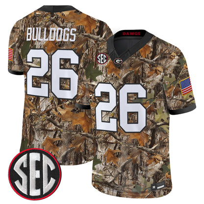 Georgia Bulldogs Camouflage Edition 2026 Vapor Limited Jersey -  Stitched