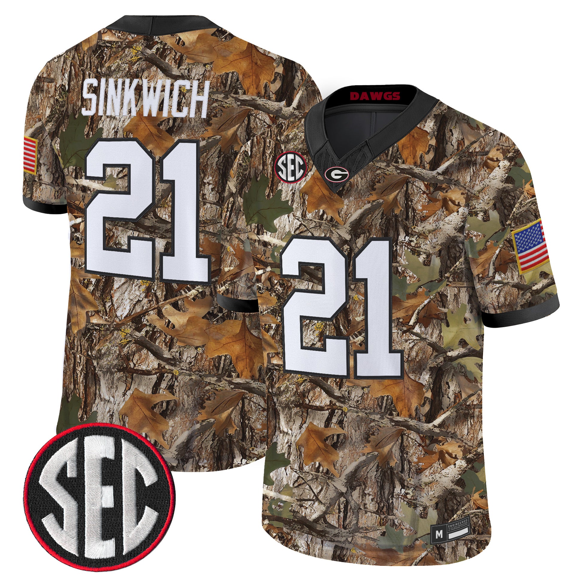 Georgia Bulldogs Camouflage Edition 2026 Vapor Limited Jersey -  Stitched