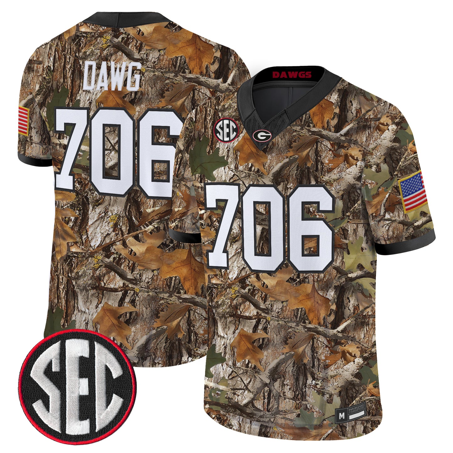 Georgia Bulldogs Camouflage Edition 2026 Vapor Limited Jersey -  Stitched