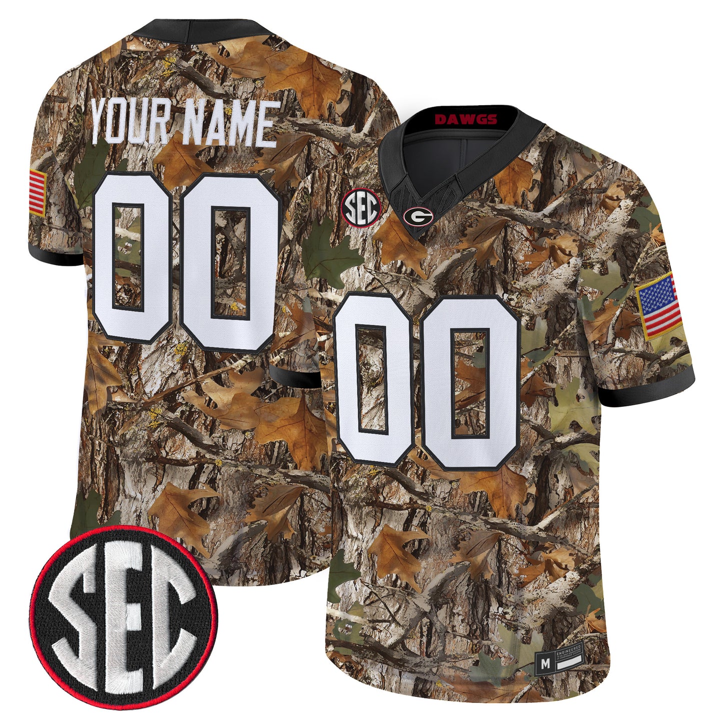 Georgia Bulldogs Camouflage Edition 2026 Vapor Limited Custom Jersey -  Stitched