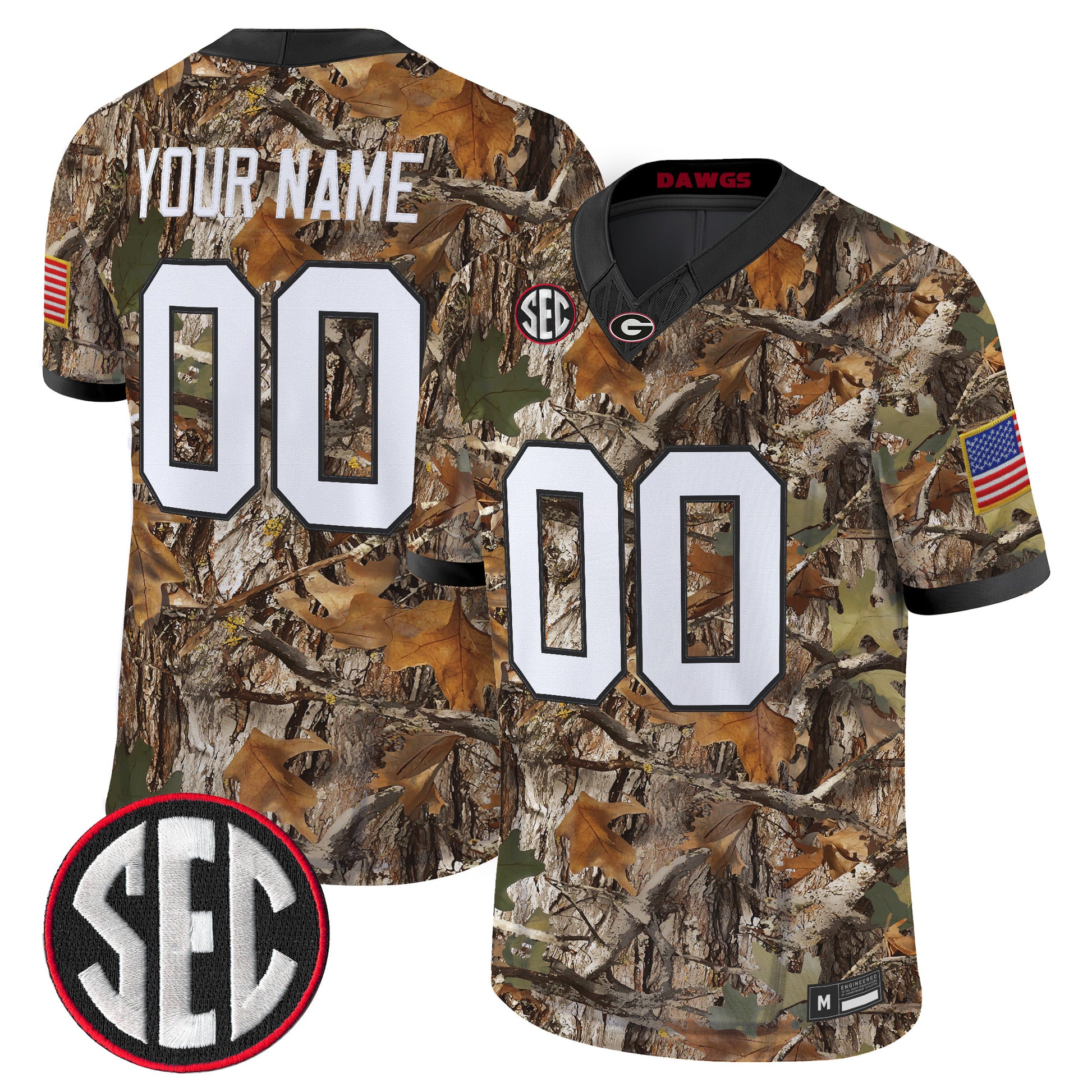 Georgia Bulldogs Camouflage Edition 2026 Vapor Limited Custom Jersey -  Stitched
