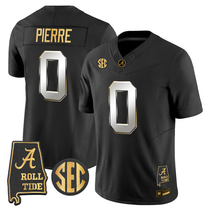 Alabama Crimson Tide 2026 Gold Vapor Limited Jersey - Alabama Map - Stitched
