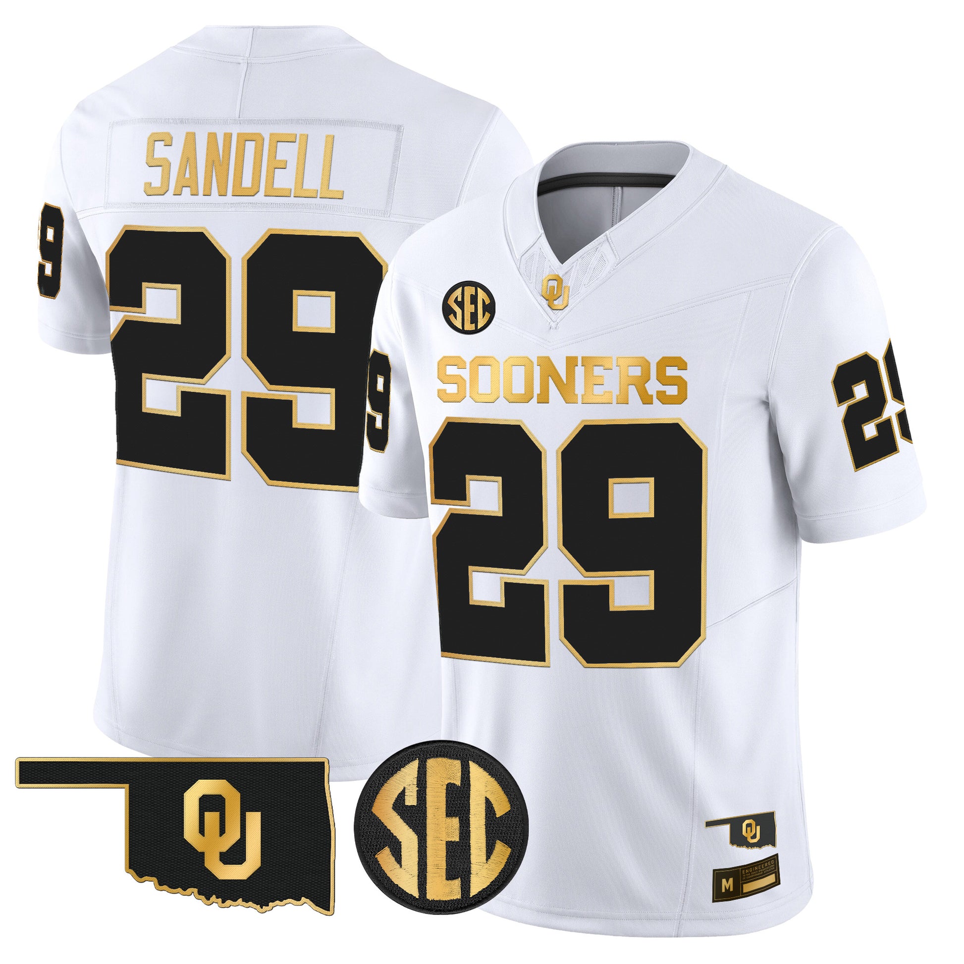 Oklahoma Sooners 2026 Gold Vapor Limited Jersey - Stitched