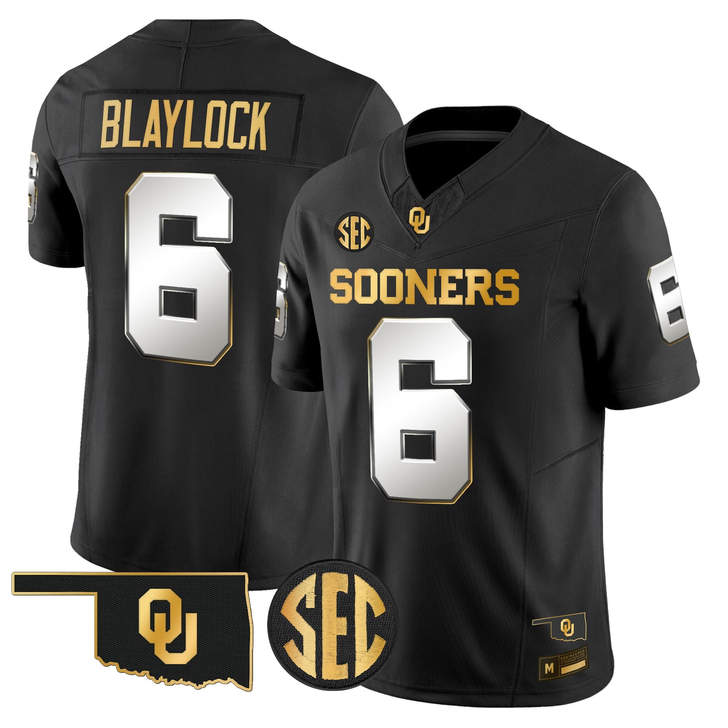 Oklahoma Sooners 2026 Gold Vapor Limited Jersey - Stitched