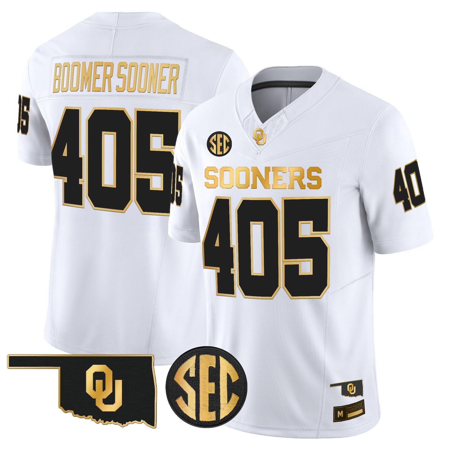 Oklahoma Sooners 2026 Gold Vapor Limited Jersey - Stitched