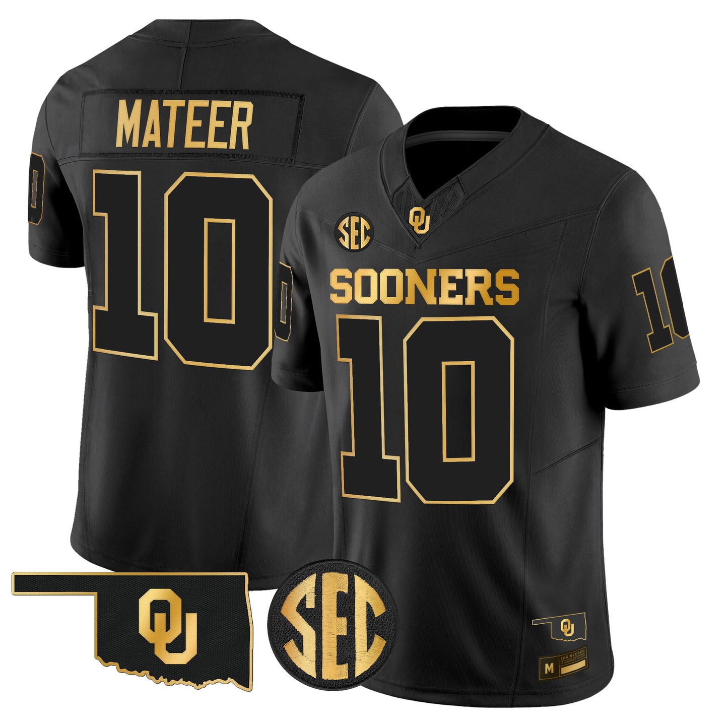 Oklahoma Sooners 2026 Gold Vapor Limited Jersey - Stitched