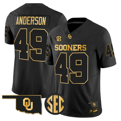 Oklahoma Sooners 2026 Gold Vapor Limited Jersey - Stitched