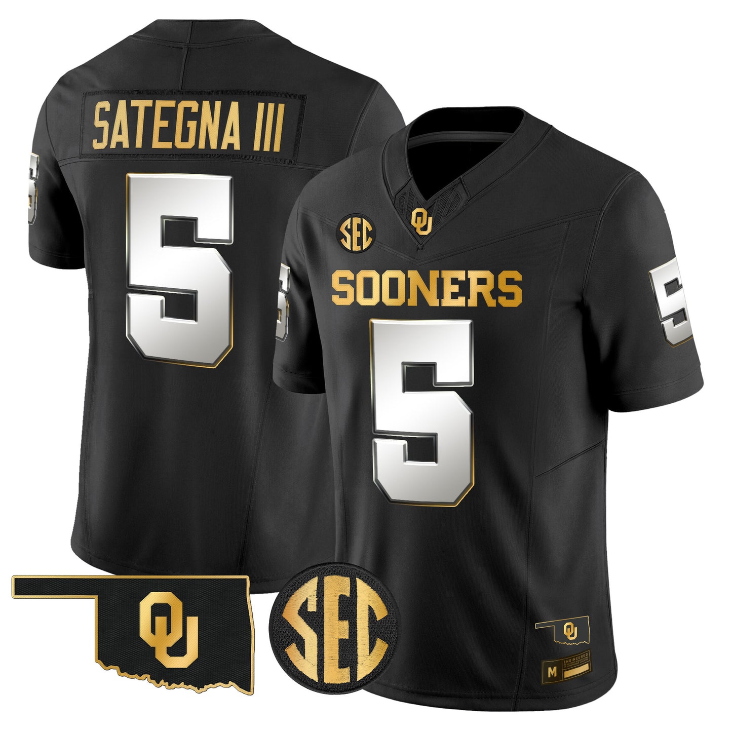 Oklahoma Sooners 2026 Gold Vapor Limited Jersey - Stitched