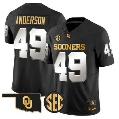 Oklahoma Sooners 2026 Gold Vapor Limited Jersey - Stitched
