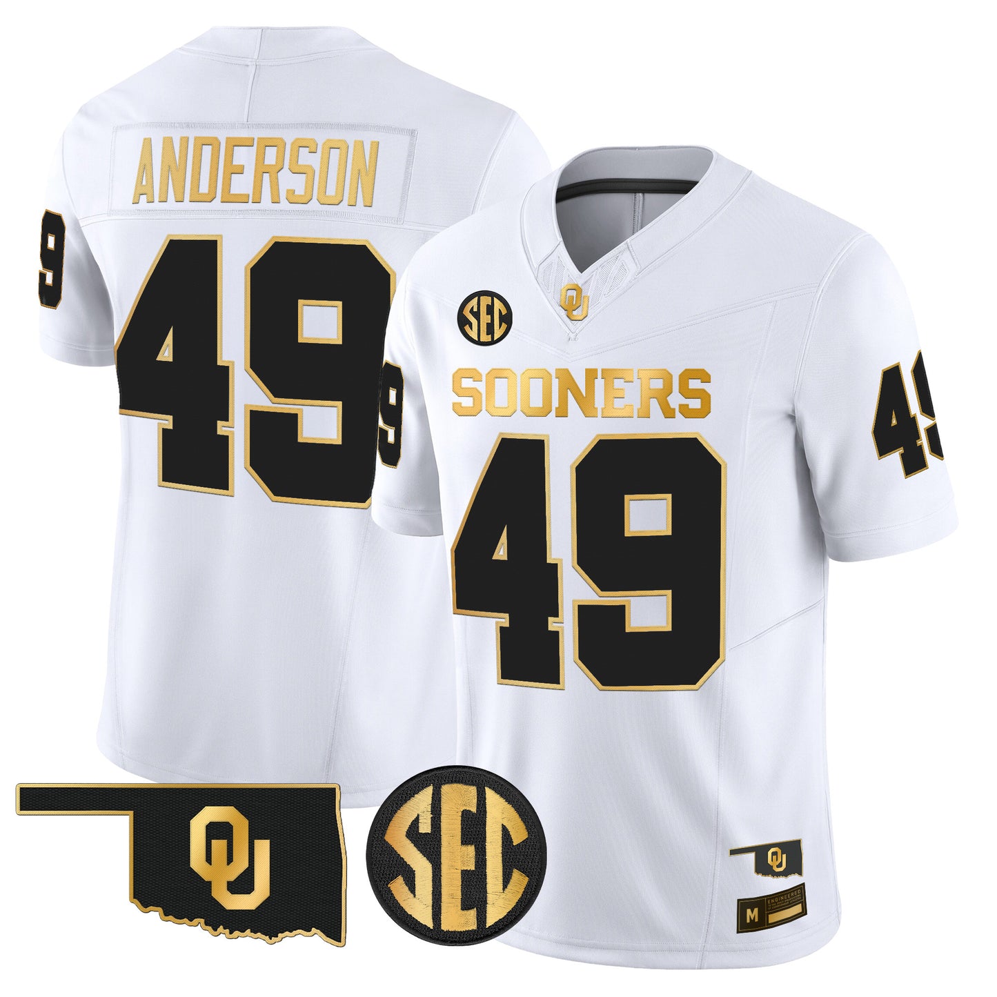 Oklahoma Sooners 2026 Gold Vapor Limited Jersey - Stitched