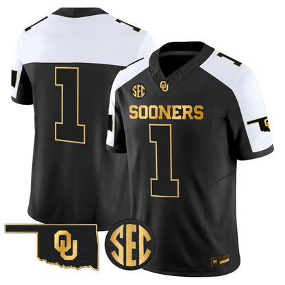 Oklahoma Sooners 2026 Gold Vapor Limited Jersey - Stitched