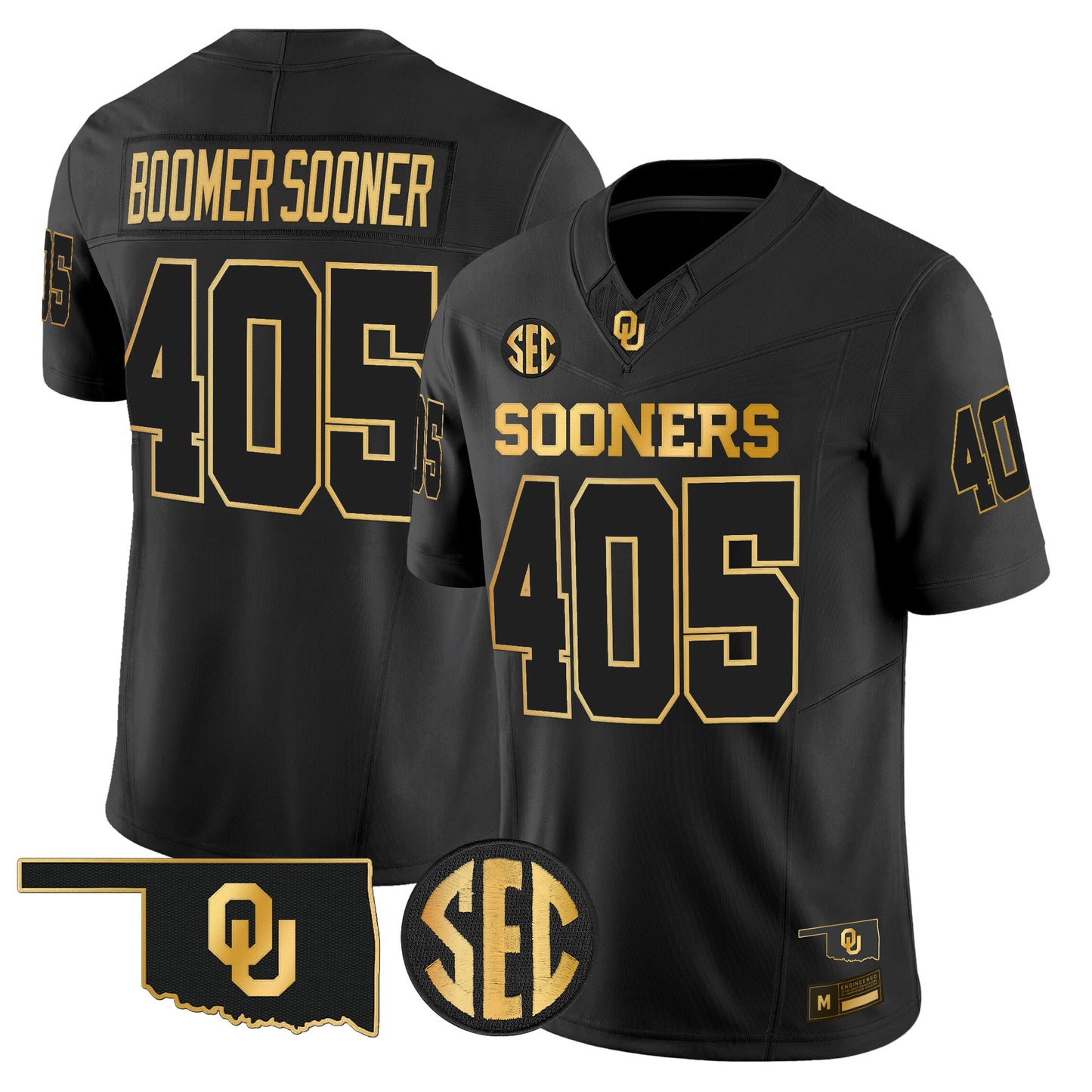 Oklahoma Sooners 2026 Gold Vapor Limited Jersey - Stitched