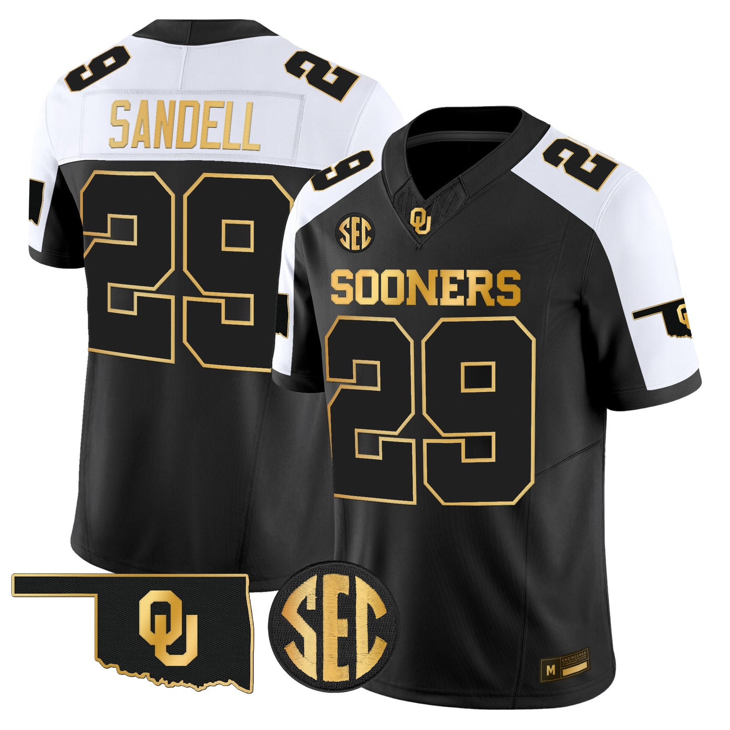 Oklahoma Sooners 2026 Gold Vapor Limited Jersey - Stitched