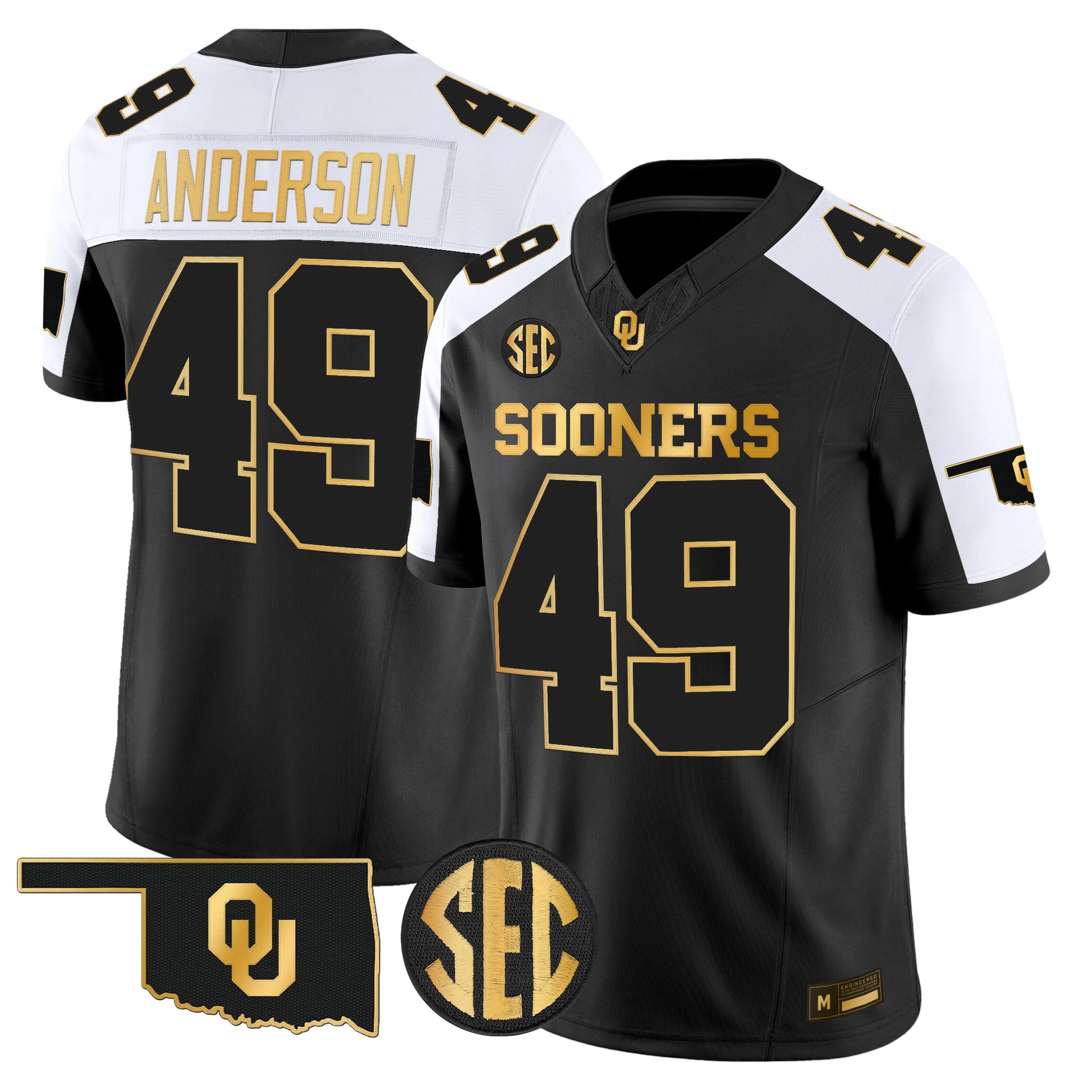 Oklahoma Sooners 2026 Gold Vapor Limited Jersey - Stitched