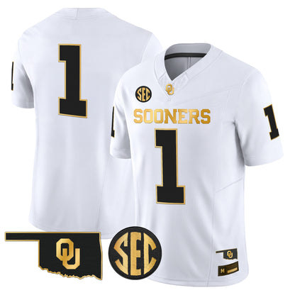 Oklahoma Sooners 2026 Gold Vapor Limited Jersey - Stitched