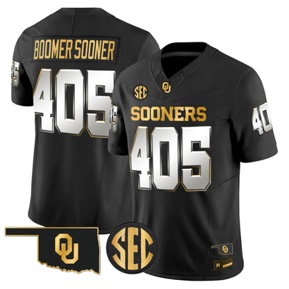 Oklahoma Sooners 2026 Gold Vapor Limited Jersey - Stitched