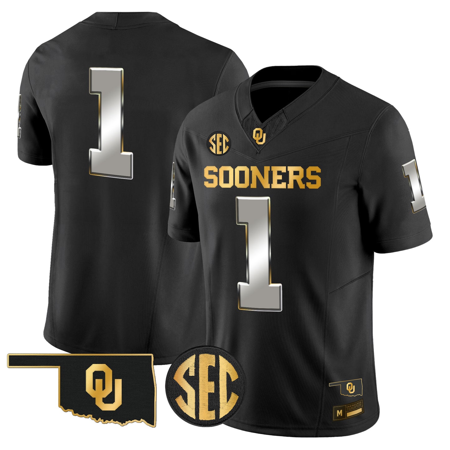 Oklahoma Sooners 2026 Gold Vapor Limited Jersey - Stitched
