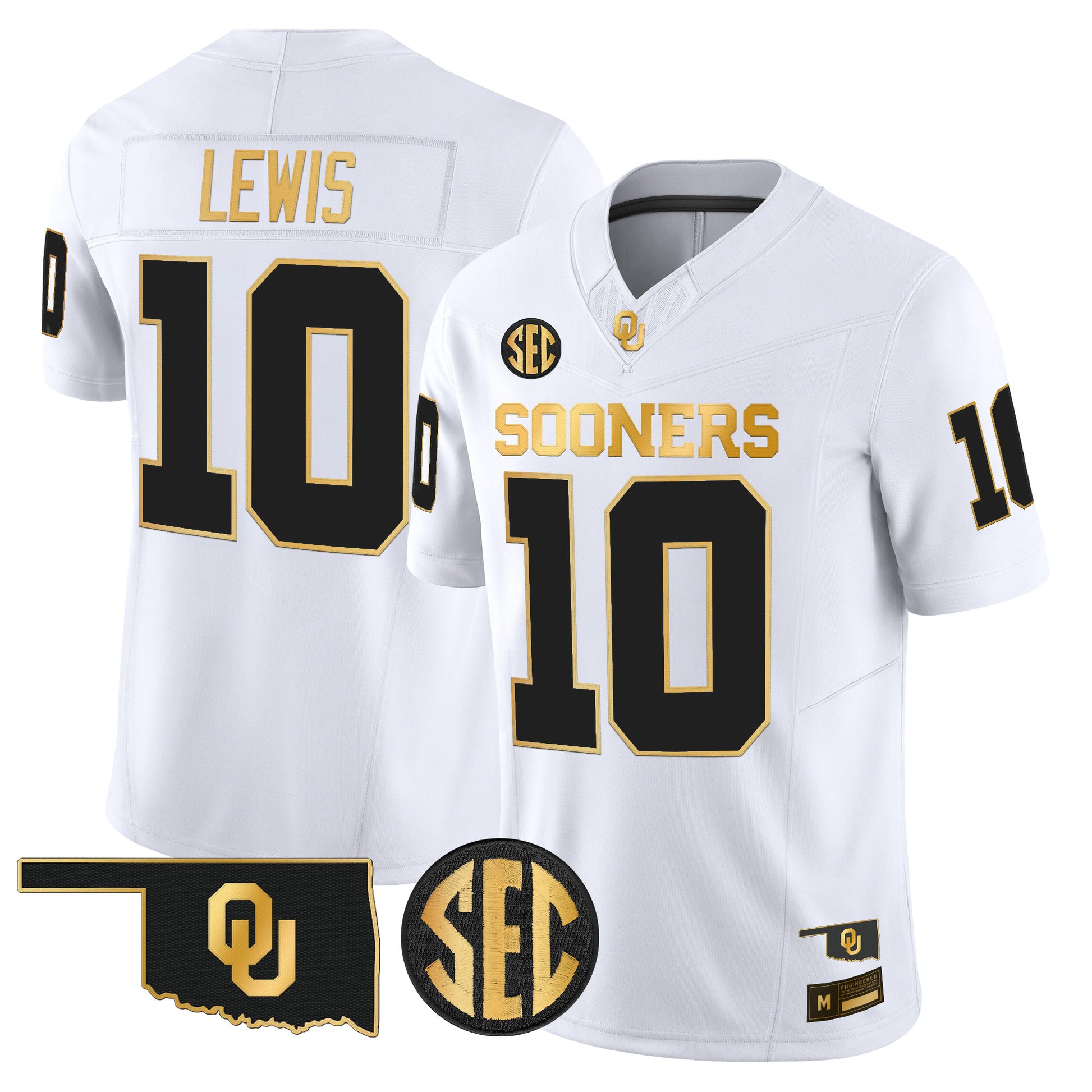 Oklahoma Sooners 2026 Gold Vapor Limited Jersey - Stitched