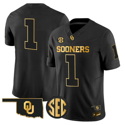 Oklahoma Sooners 2026 Gold Vapor Limited Jersey - Stitched
