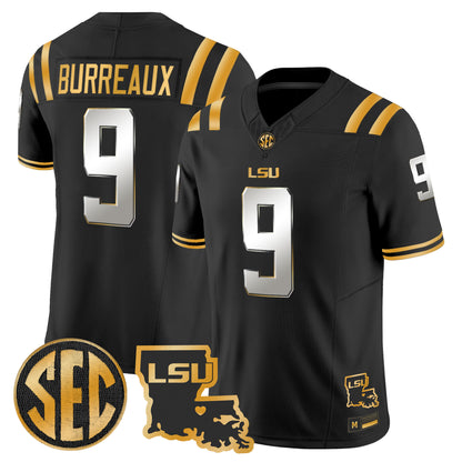 LSU Tigers 2026 Louisiana Patch Gold Vapor Limited Jersey - Stitched