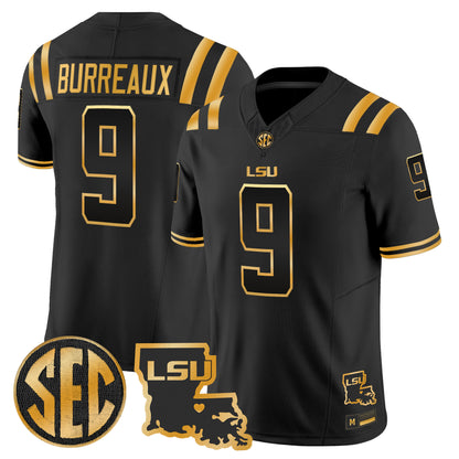 LSU Tigers 2026 Louisiana Patch Gold Vapor Limited Jersey - Stitched