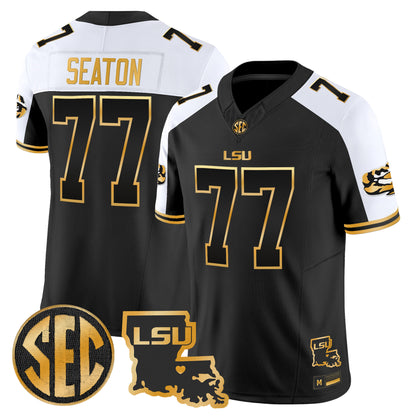 LSU Tigers 2026 Louisiana Patch Gold Vapor Limited Jersey - Stitched