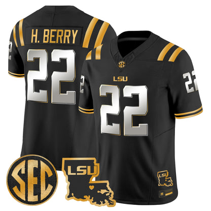 LSU Tigers 2026 Louisiana Patch Gold Vapor Limited Jersey - Stitched