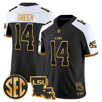 LSU Tigers 2026 Louisiana Patch Gold Vapor Limited Jersey - Stitched