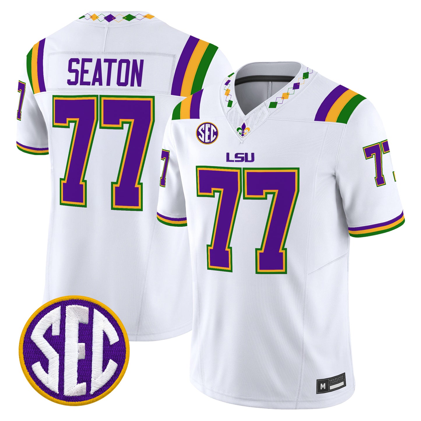  LSU Tigers 2026 "Mardi Gras Edition'' Vapor Limited Jersey - Stitched