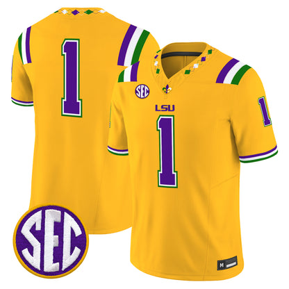  LSU Tigers 2026 "Mardi Gras Edition'' Vapor Limited Jersey - Stitched