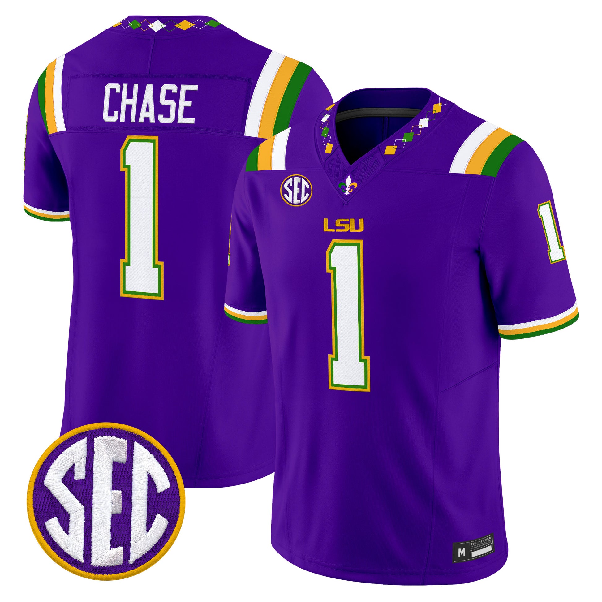  LSU Tigers 2026 "Mardi Gras Edition'' Vapor Limited Jersey - Stitched