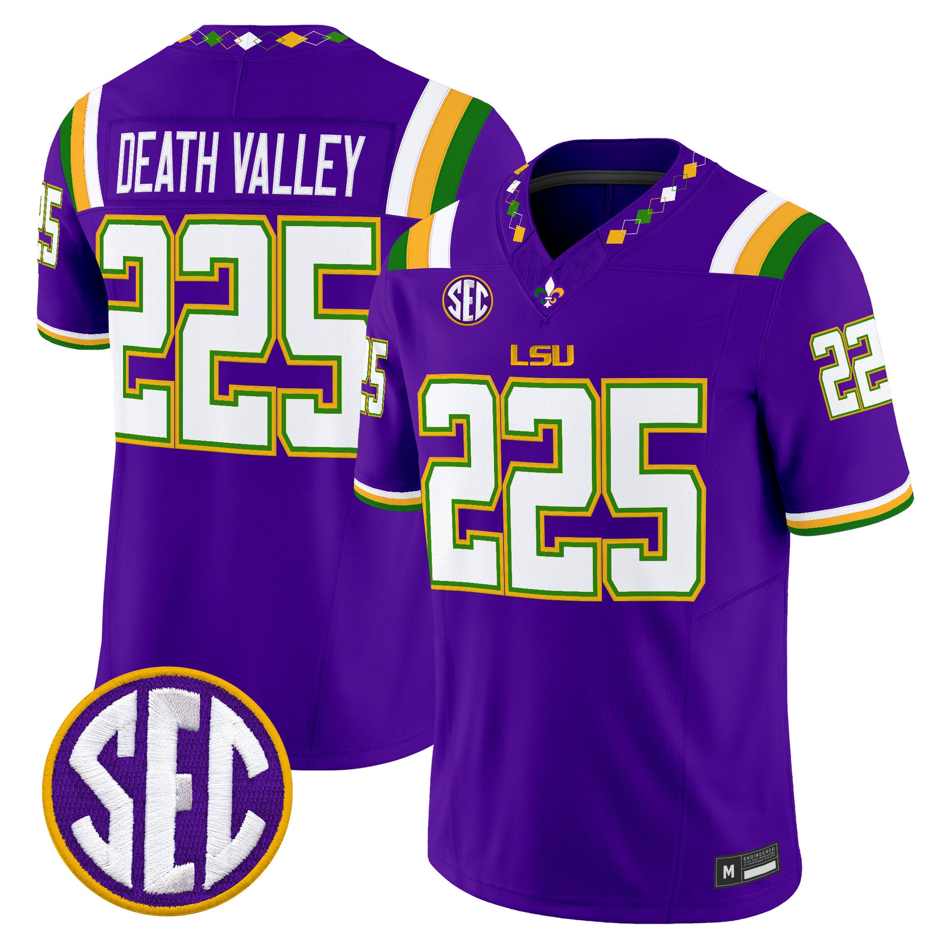  LSU Tigers 2026 "Mardi Gras Edition'' Vapor Limited Jersey - Stitched